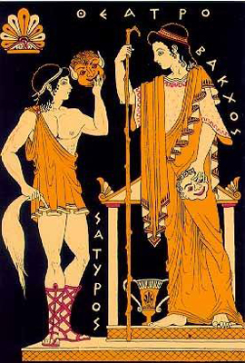 Dioniso y un stiro