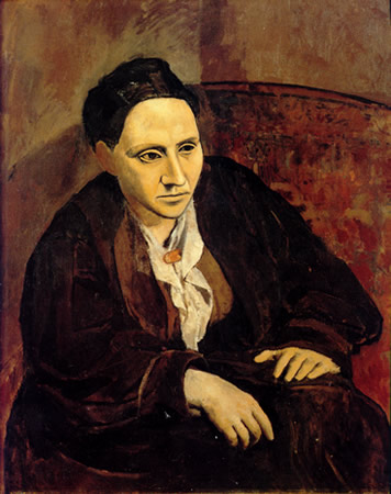 Retrato de Gertrude Stein, Picasso, 1905. 