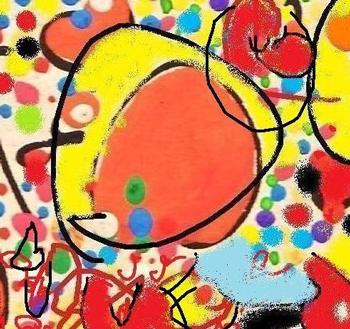 Detalle de pintura electr�nica de Leo Cobos